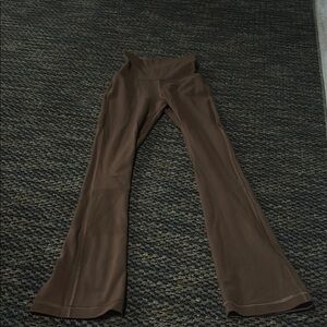 Brown Mini Flared Lululemon Align Leggings